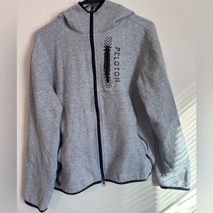 Peloton Gray Zip-Up Hoodie